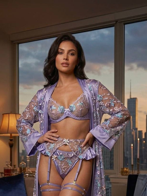💜Amethyst Silk | Satin 4-Piece Set
